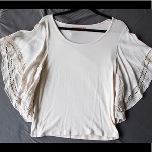 Flowy Cream Shirt by Wish